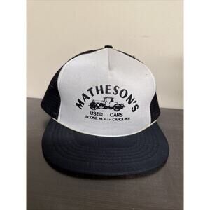 Vintage Civics Hats Mathesons used cars Trucker Hat/ Cap North Carolina